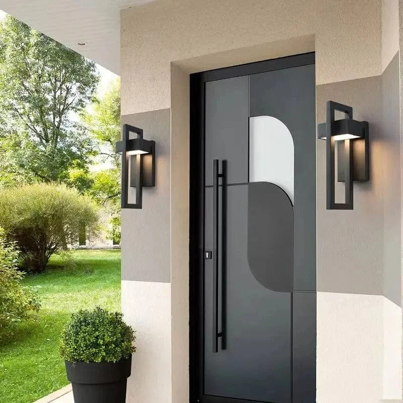 Verthara Modern LED Outdoor Wall Light - Wall-Mounted - IP65 Waterproof - Stainless Steel - Exterior Lighting for Villa - Courtyard - Porch