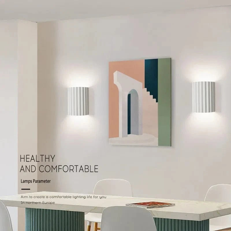 Verthara Modern LED Wall Lamp - Minimalist Macaron Sconce