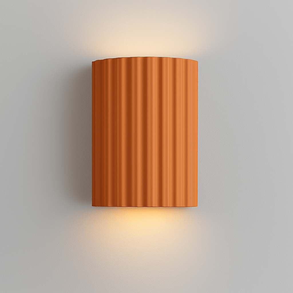 Verthara Modern LED Wall Lamp - Minimalist Macaron Sconce Orange