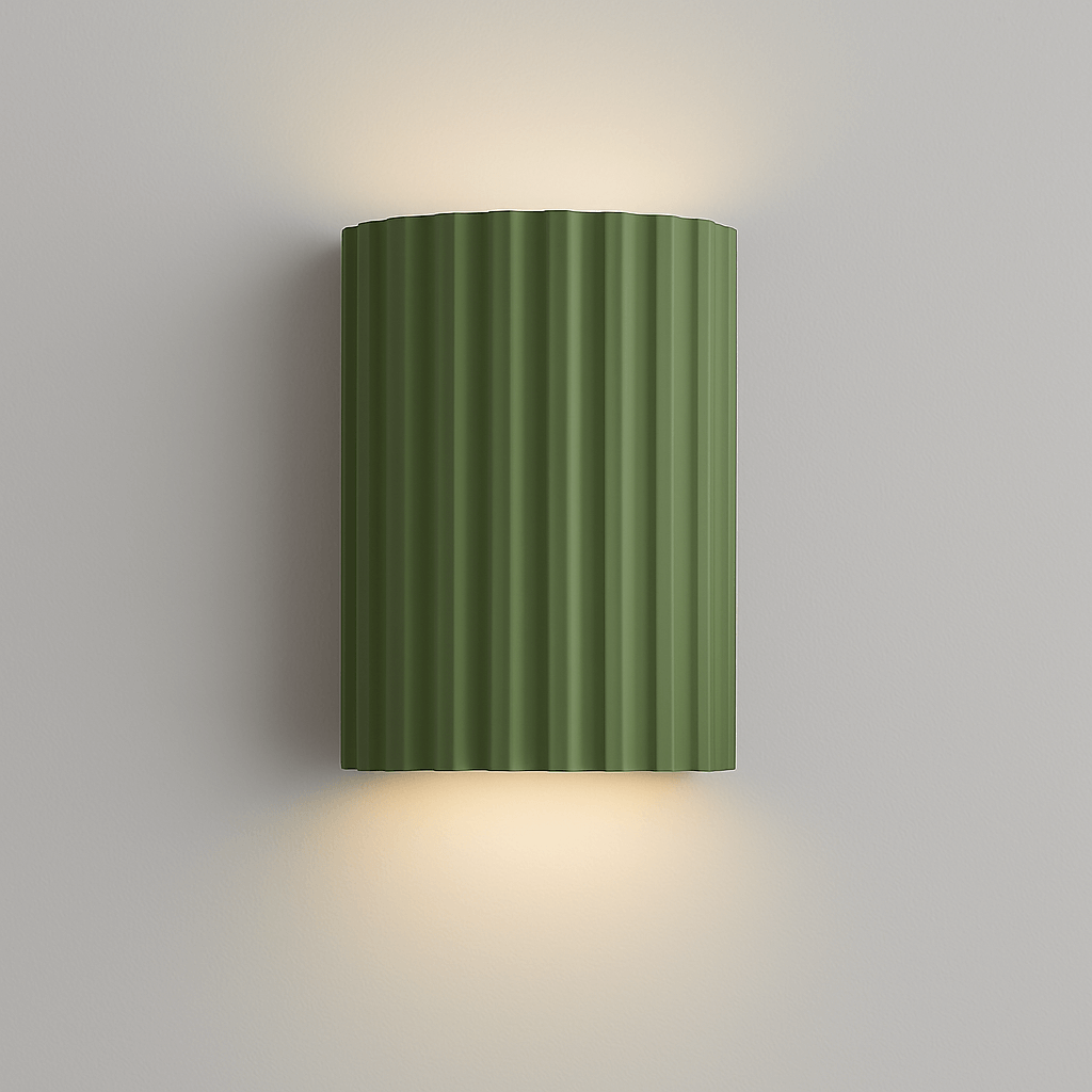 Verthara Modern LED Wall Lamp - Minimalist Macaron Sconce Green