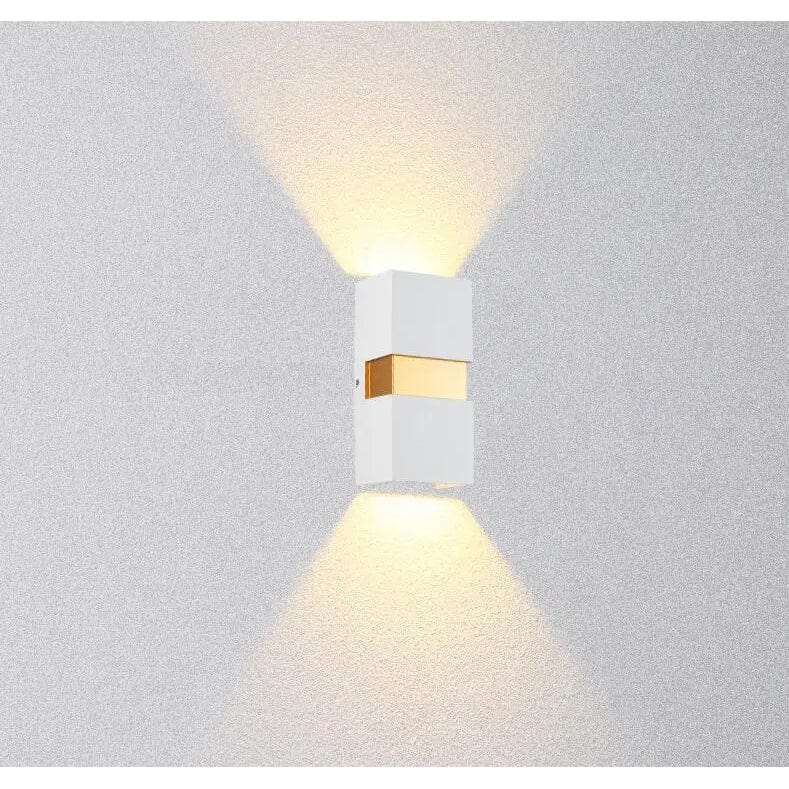 Verthara Modern LED Wall Lamp With Adjustable Beam Angle – Waterproof - 10W - Cool/Warm White - Indoor/Outdoor Use - IP65 Rated White / Cool White