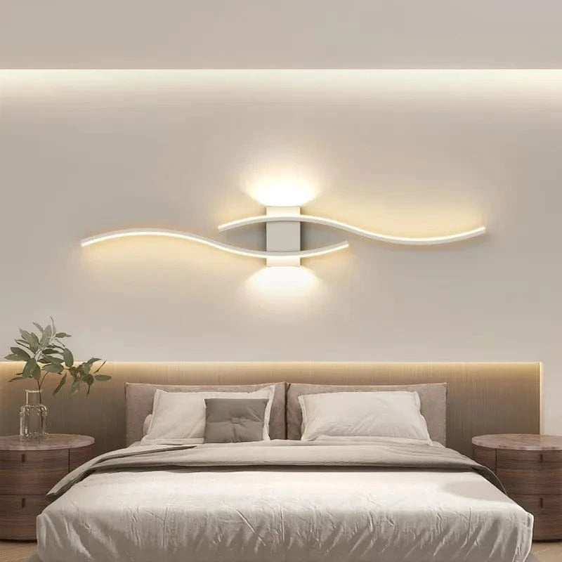 Verthara Modern LED Wall Lamp with Remote Control – Adjustable Length and Color for Indoor Wall Lighting and Sconce Use
