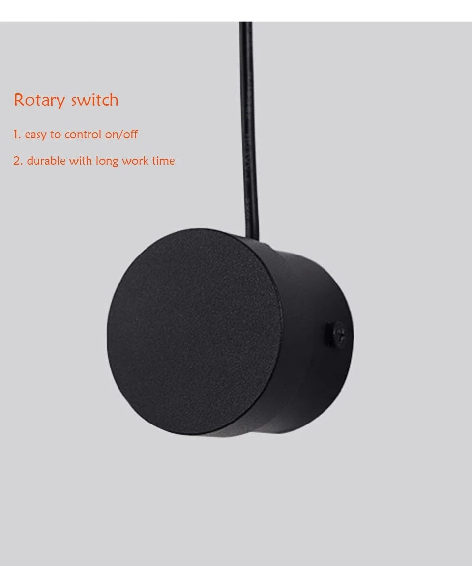 Verthara Modern LED Wall Lamps Rotatable Wall Sconce