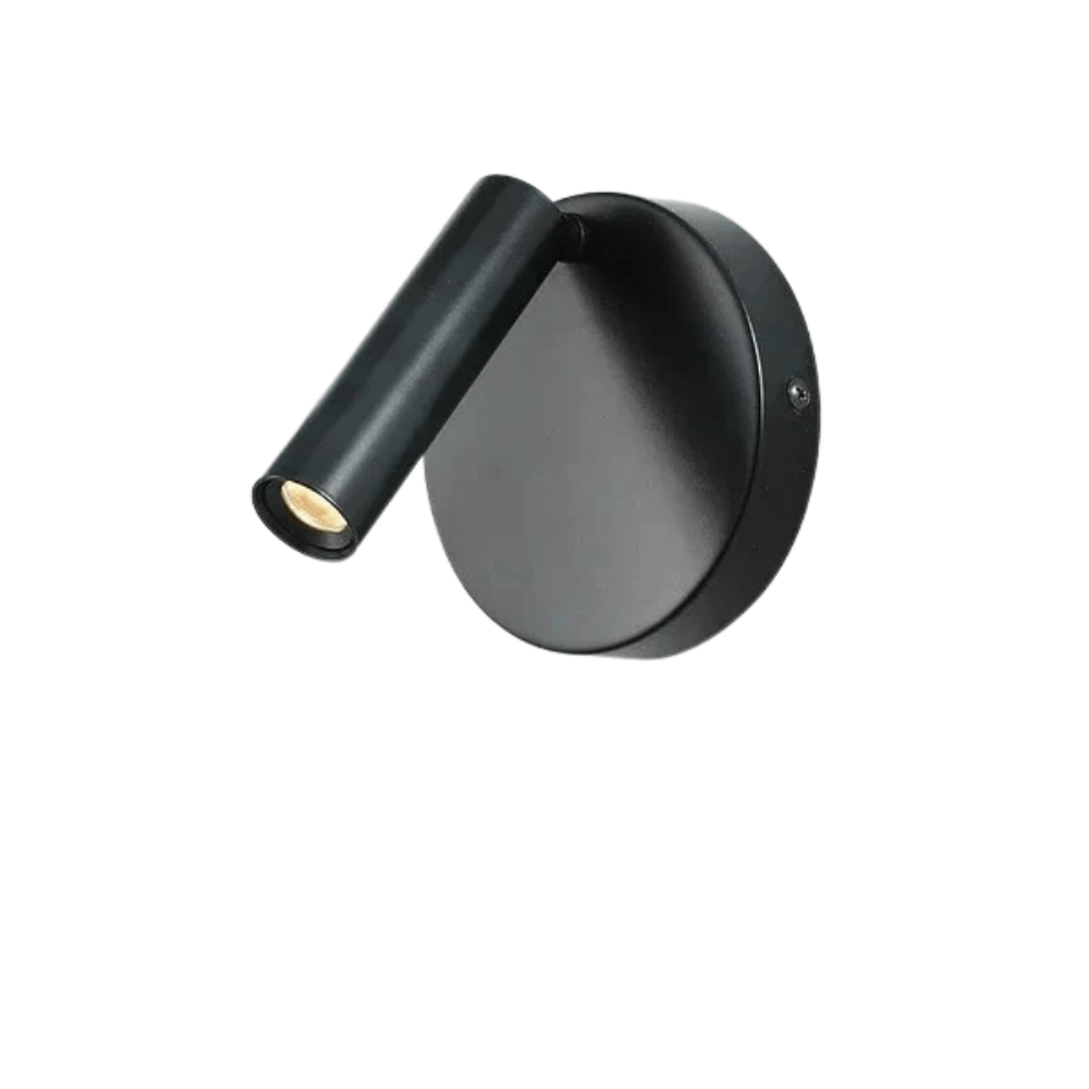 Verthara Modern LED Wall Light With Switch - Indoor - Adjustable - USB Charging - 350° Rotation - Black/Copper Finish Black