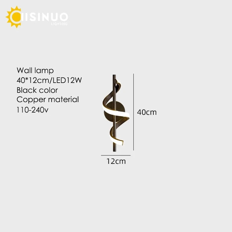 Verthara Modern LED Wall Sconce in Gold Copper with Adjustable Arm – Stylish Wall Lamp for Bedroom and Living Room Lighting