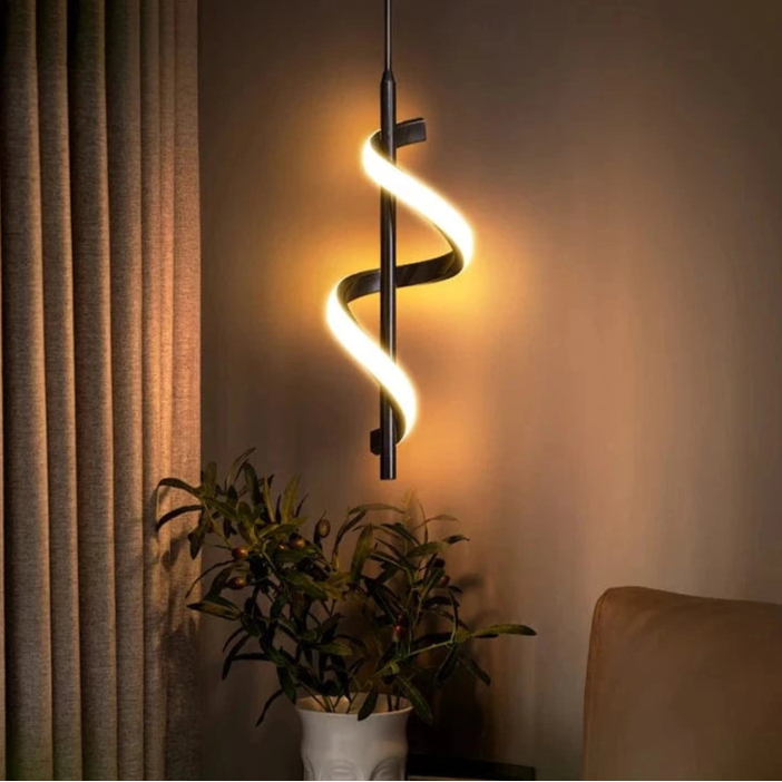 Verthara Modern LED Wall Sconce in Gold Copper with Adjustable Arm – Stylish Wall Lamp for Bedroom and Living Room Lighting