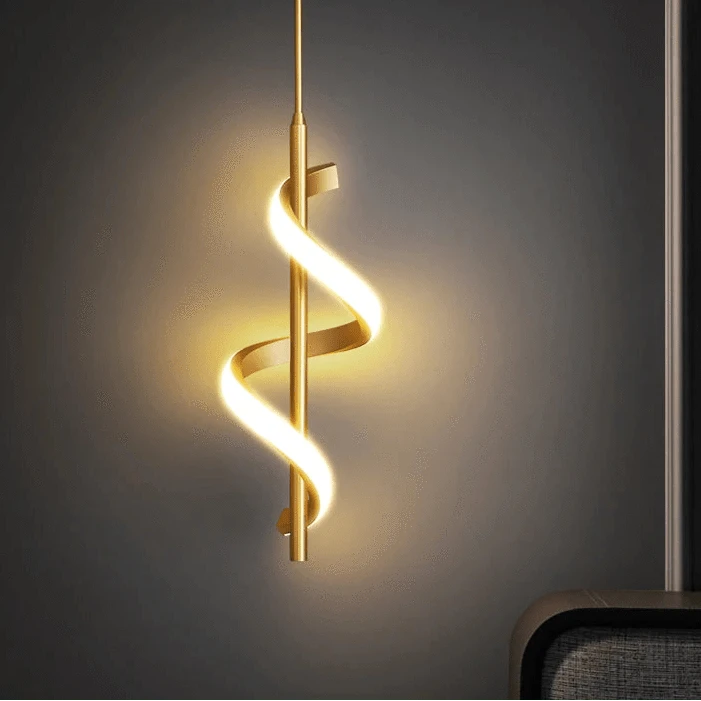 Verthara Modern LED Wall Sconce in Gold Copper with Adjustable Arm – Stylish Wall Lamp for Bedroom and Living Room Lighting