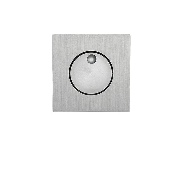 Verthara Modern LED Wall Sconce with 350º Rotation – 3W Recessed Wall Lamp for Bedroom and Stair Lighting, Warm White and Natural White Options Silver Square / Warm White (2700-3500K)