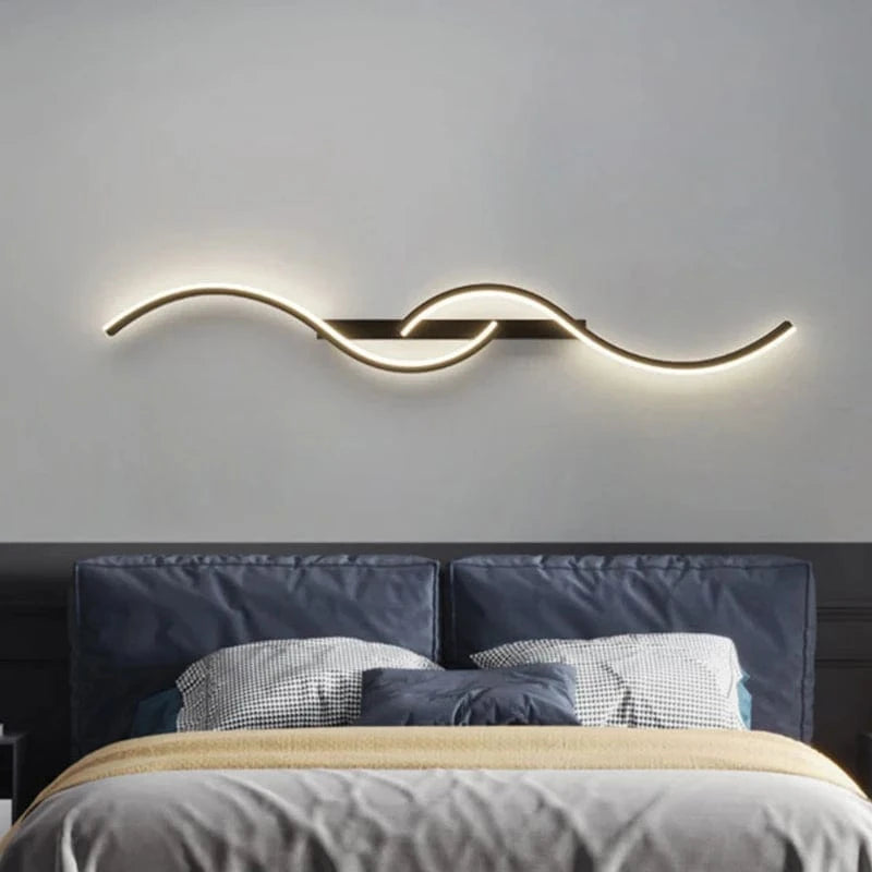Verthara Modern Minimalist LED Wall Lamp – 24 Inch Long Strip Design for Indoor Bedroom and Living Room Wall Lights