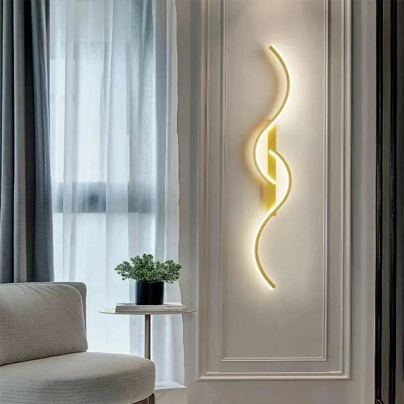 Verthara Modern Minimalist LED Wall Lamp – 24 Inch Long Strip Design for Indoor Bedroom and Living Room Wall Lights