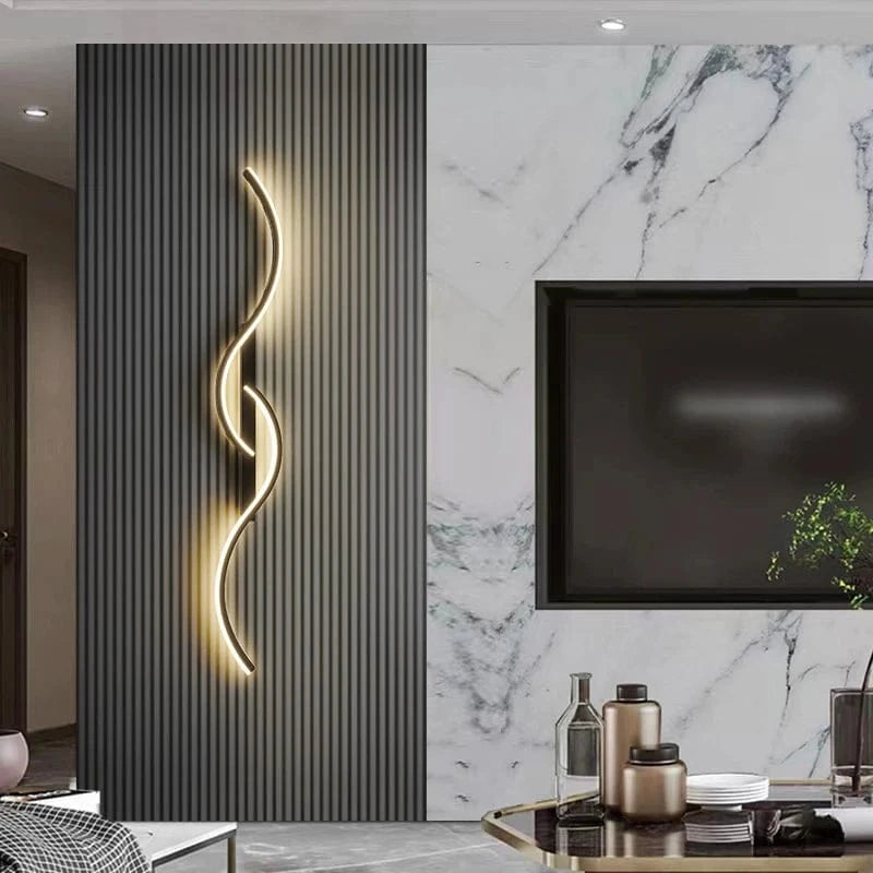 Verthara Modern Minimalist LED Wall Lamp – 24 Inch Long Strip Design for Indoor Bedroom and Living Room Wall Lights