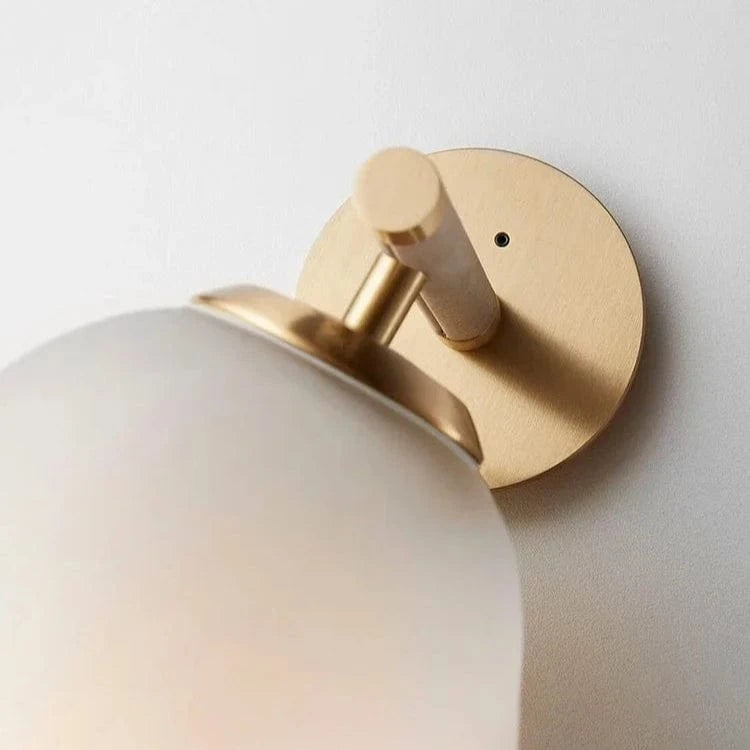 Verthara Modern Minimalist LED Wall Lamp – Glass Art Design for Living Room and Bedroom, Energy Efficient Wall Sconce