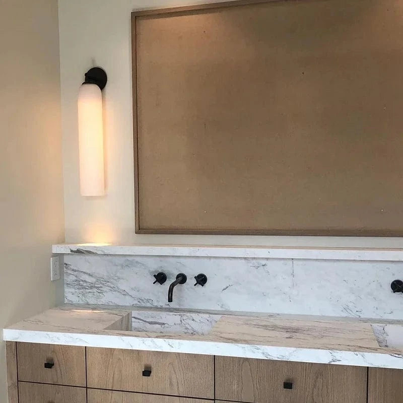 Verthara Modern Minimalist LED Wall Lamp – Glass Art Design for Living Room and Bedroom, Energy Efficient Wall Sconce