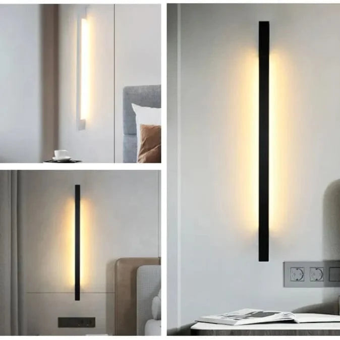 Verthara Modern Minimalist LED Wall Lamp – Versatile Wall Lights Indoor for Living Room and Bedroom with Adjustable Brightness and Multiple Sizes