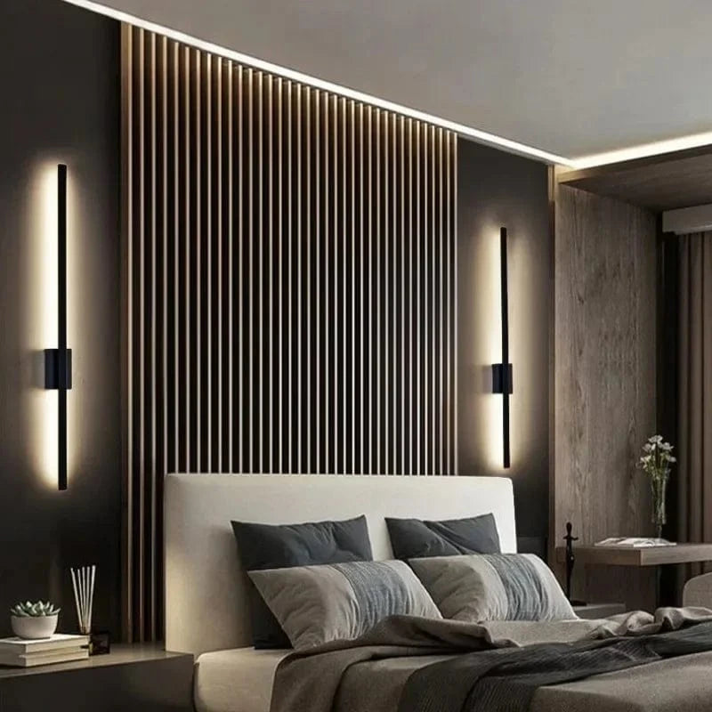 Verthara Modern Minimalist LED Wall Sconce Lighting - Energy Efficient Wall Lamp for Bedroom and Living Room Indoor Use