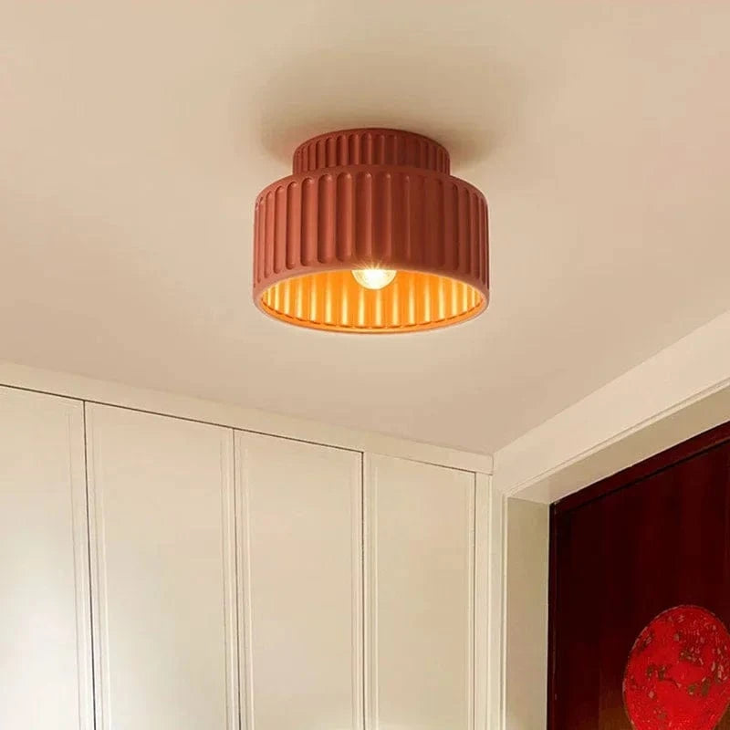 Verthara Modern Nordic Flush Mount Ceiling Light Fixture – LED Ceiling Light for Living Room, Bedroom, and Hallway, 15 Diameter
