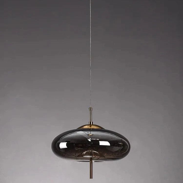 Verthara Modern Nordic Glass Chandelier Light – Long Line Starry Art Fixture for Bedroom, Hotel, and Bar Decor C-Smoky Grey / Cold White