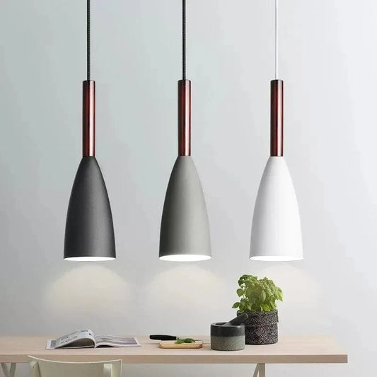Verthara Modern Nordic Pendant Light – Multicolor Glass Hanging Light for Kitchen and Dining Spaces