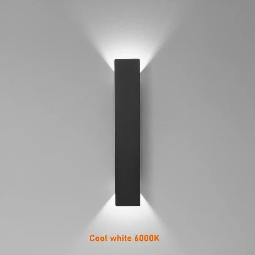 Verthara Modern Outdoor LED Wall Light - Wall-Mounted - Up/Down Lighting - IP65 Waterproof - Aluminium - Black/White Finish
