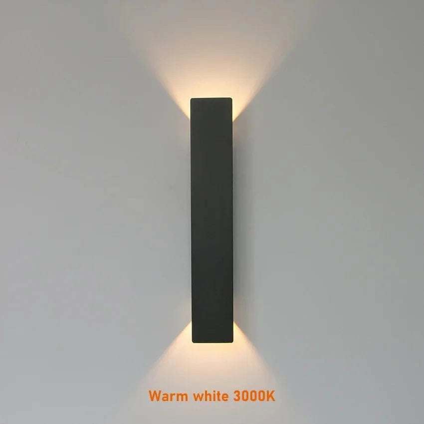 Verthara Modern Outdoor LED Wall Light - Wall-Mounted - Up/Down Lighting - IP65 Waterproof - Aluminium - Black/White Finish
