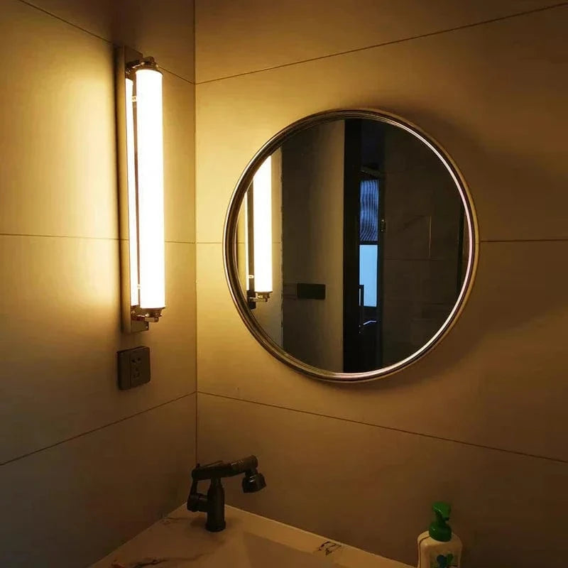 Verthara Modern Wall Sconce Lighting for Bedroom and Living Room – Stylish Wall Lamp with Metal and Glass Design