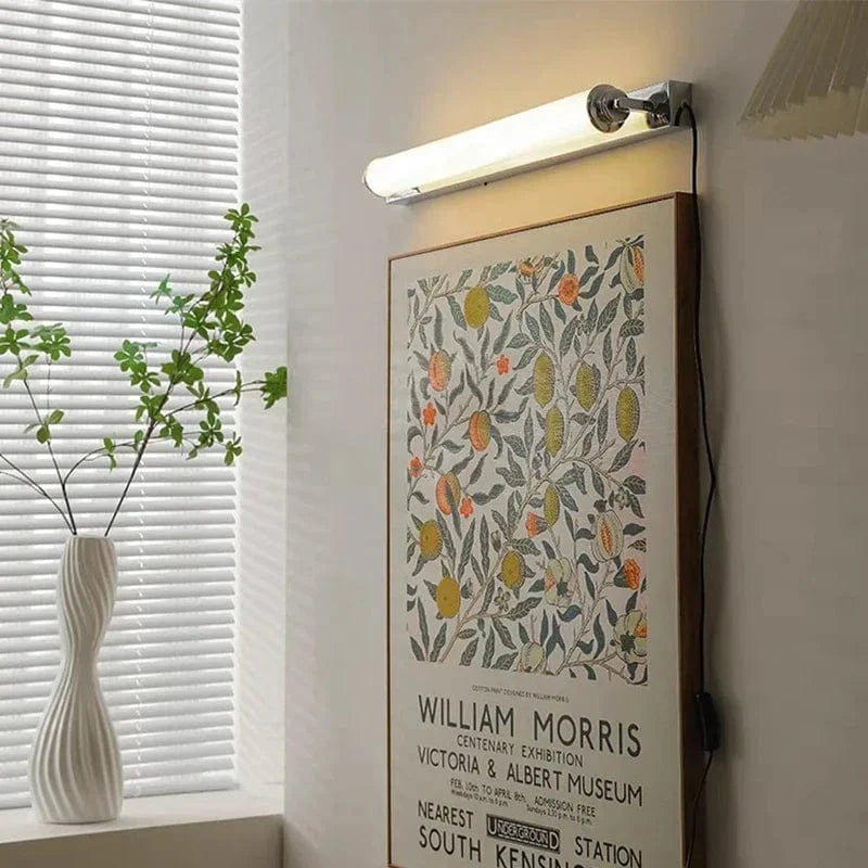 Verthara Modern Wall Sconce Lighting for Bedroom and Living Room – Stylish Wall Lamp with Metal and Glass Design