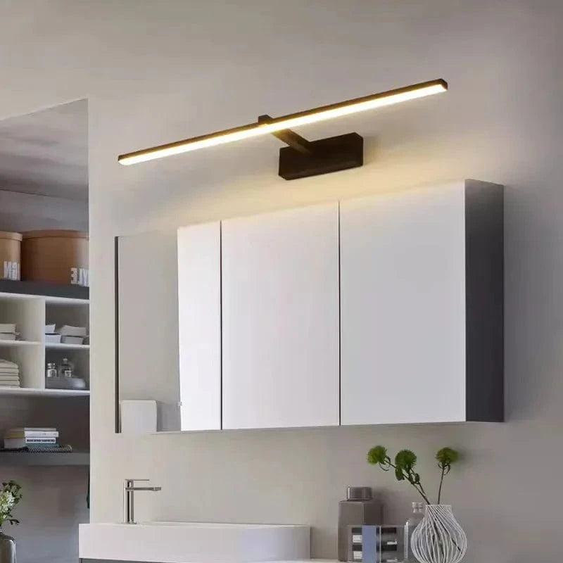 Verthara Modern Waterproof LED Bathroom Wall Lamp - Flat Design Wall Sconce Lighting in White and Black