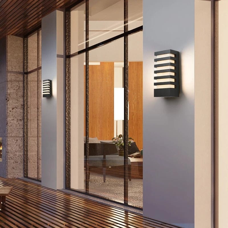 Verthara Modern Waterproof LED Outdoor Wall Light – 12W Aluminum Sconce for Porch and Garden, Energy Efficient Exterior Wall Lights