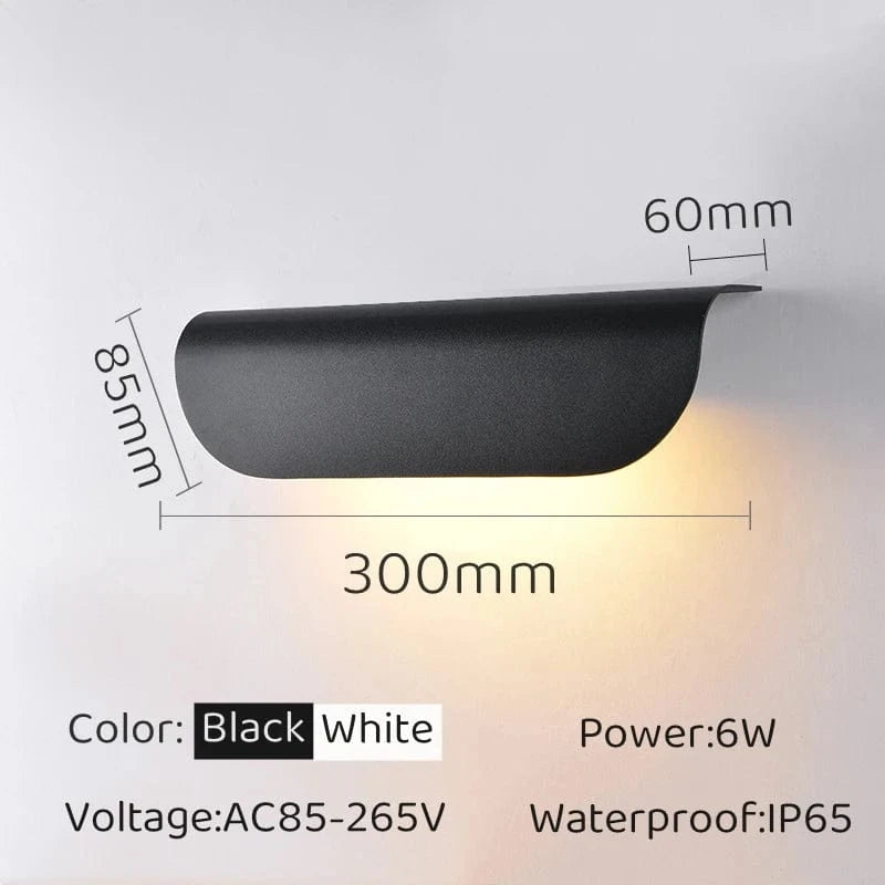 Verthara Modern Waterproof LED Wall Lamp – IP65 Outdoor Wall Light Sconce for Garden, Porch, and Indoor Use