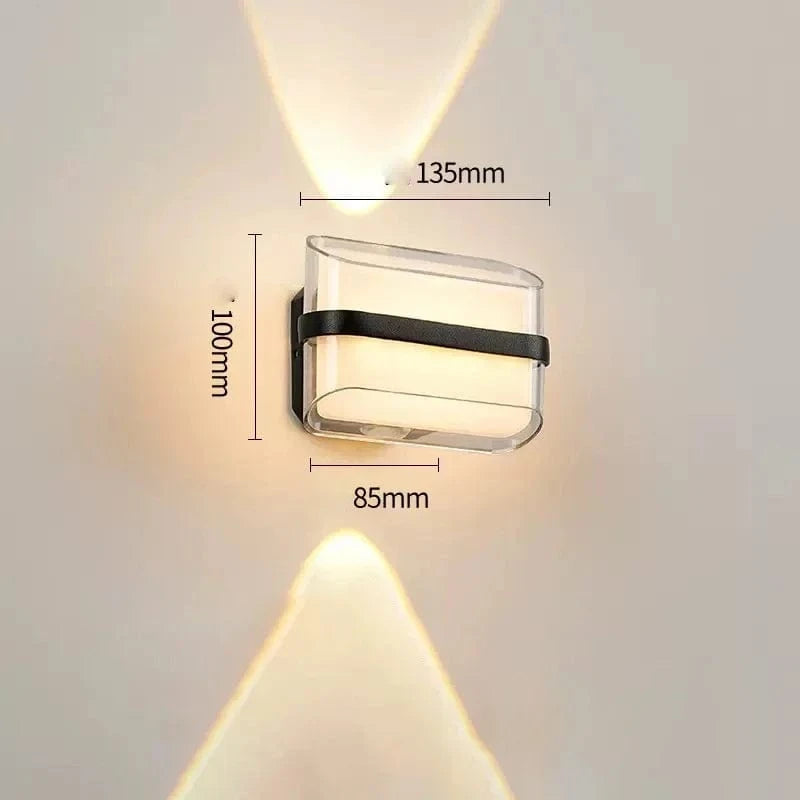 Verthara Modern Waterproof Outdoor Wall Lamp - IP65 Rated Circular Design for Balcony, Corridor, and Courtyard Lighting