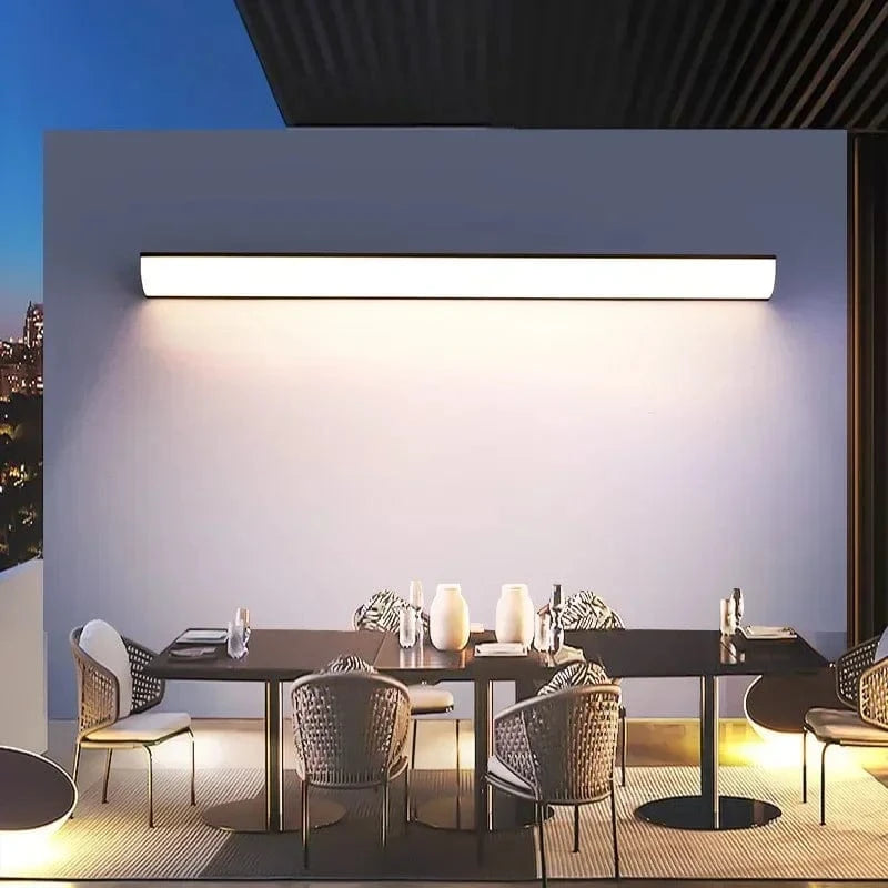 Verthara Modern Waterproof Outdoor Wall Lamp - Minimalist Design for Garden and Porch Lighting - Energy Efficient LED Exterior Wall Light