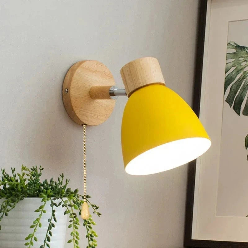 Verthara Modern Wood - Iron Wall Light