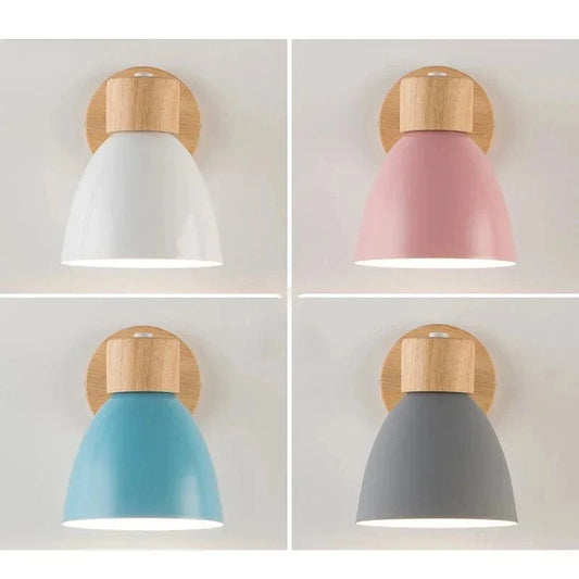 Verthara Modern Wood - Iron Wall Light