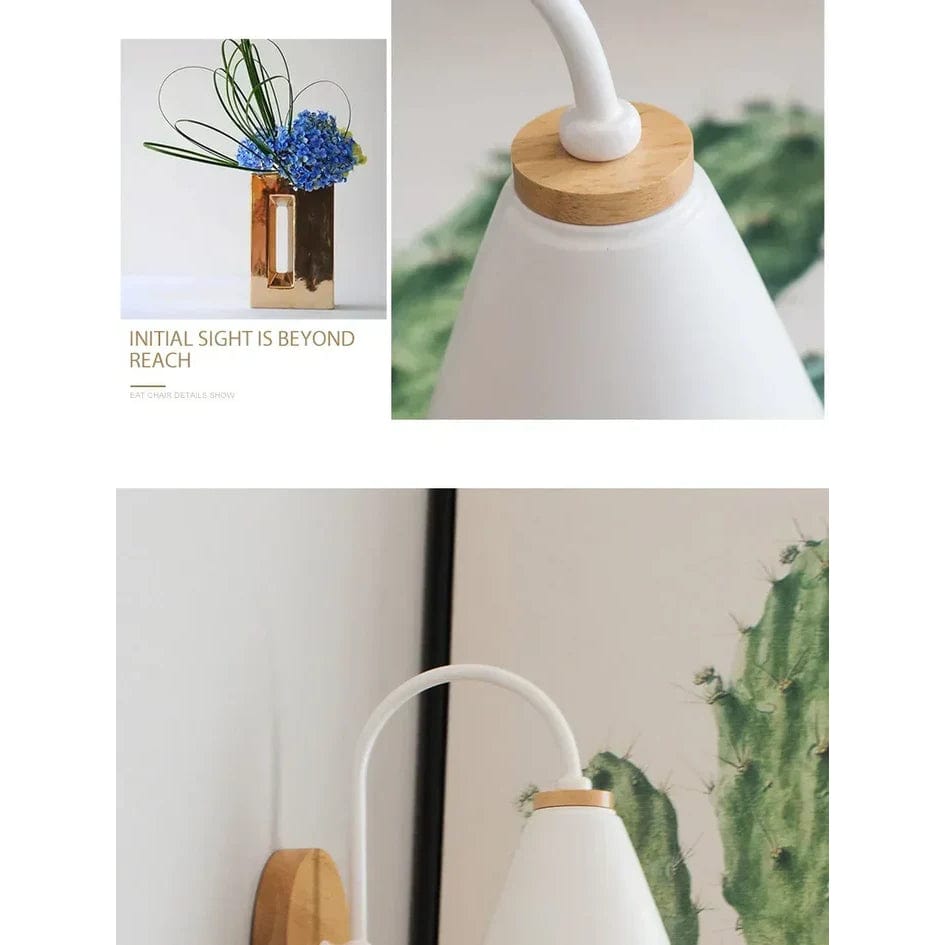 Verthara Modern Wood Wall Lamp E27 Socket