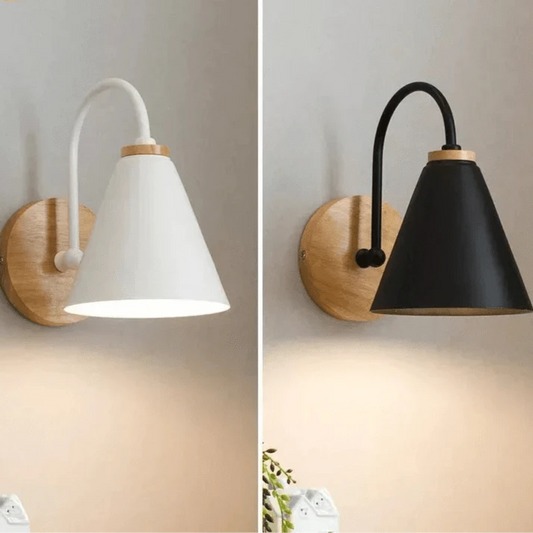 Verthara Modern Wood Wall Lamp E27 Socket