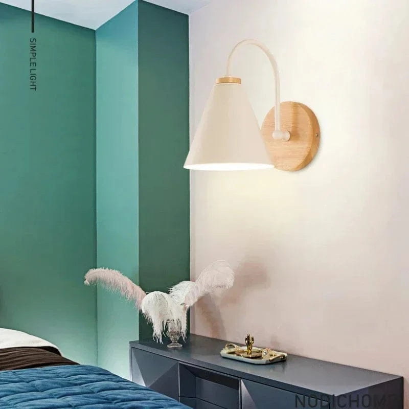 Verthara Modern Wood Wall Lamp E27 Socket