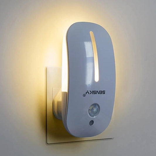 Verthara Motion Sensor LED Night Light for Hallways and Pathways – Energy Efficient Plug-In Light with Smart Sensor Technology