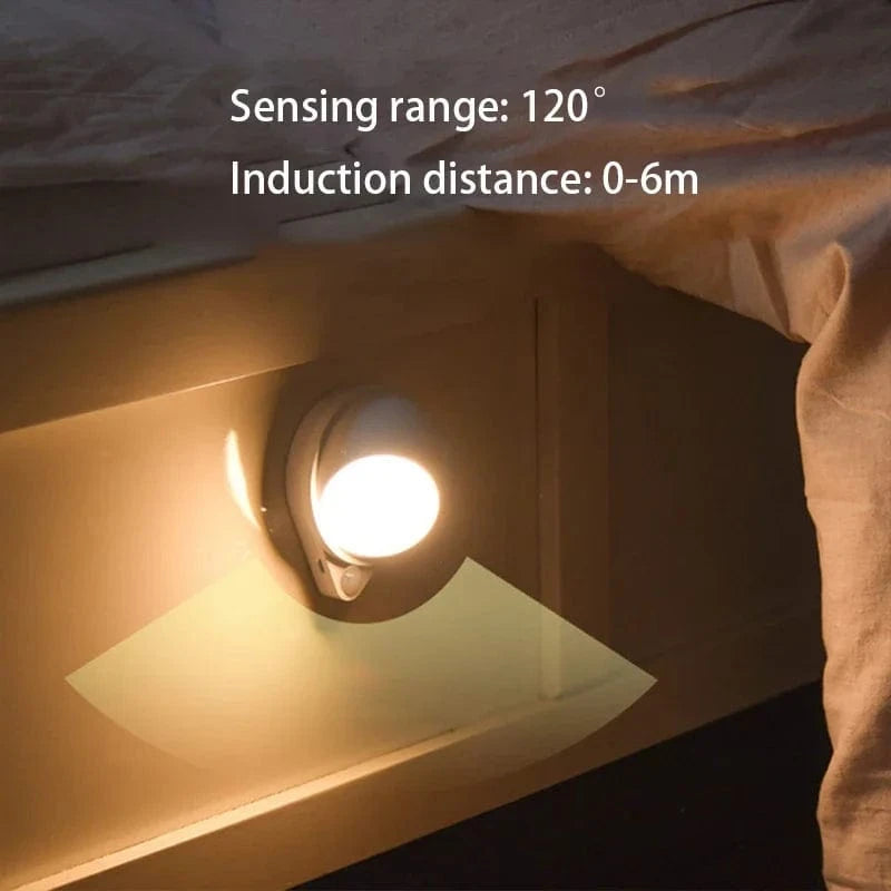 Verthara Motion Sensor LED Night Light with USB Charging and Dimmable Brightness – Indoor Wall Light for Bedrooms and Hallways