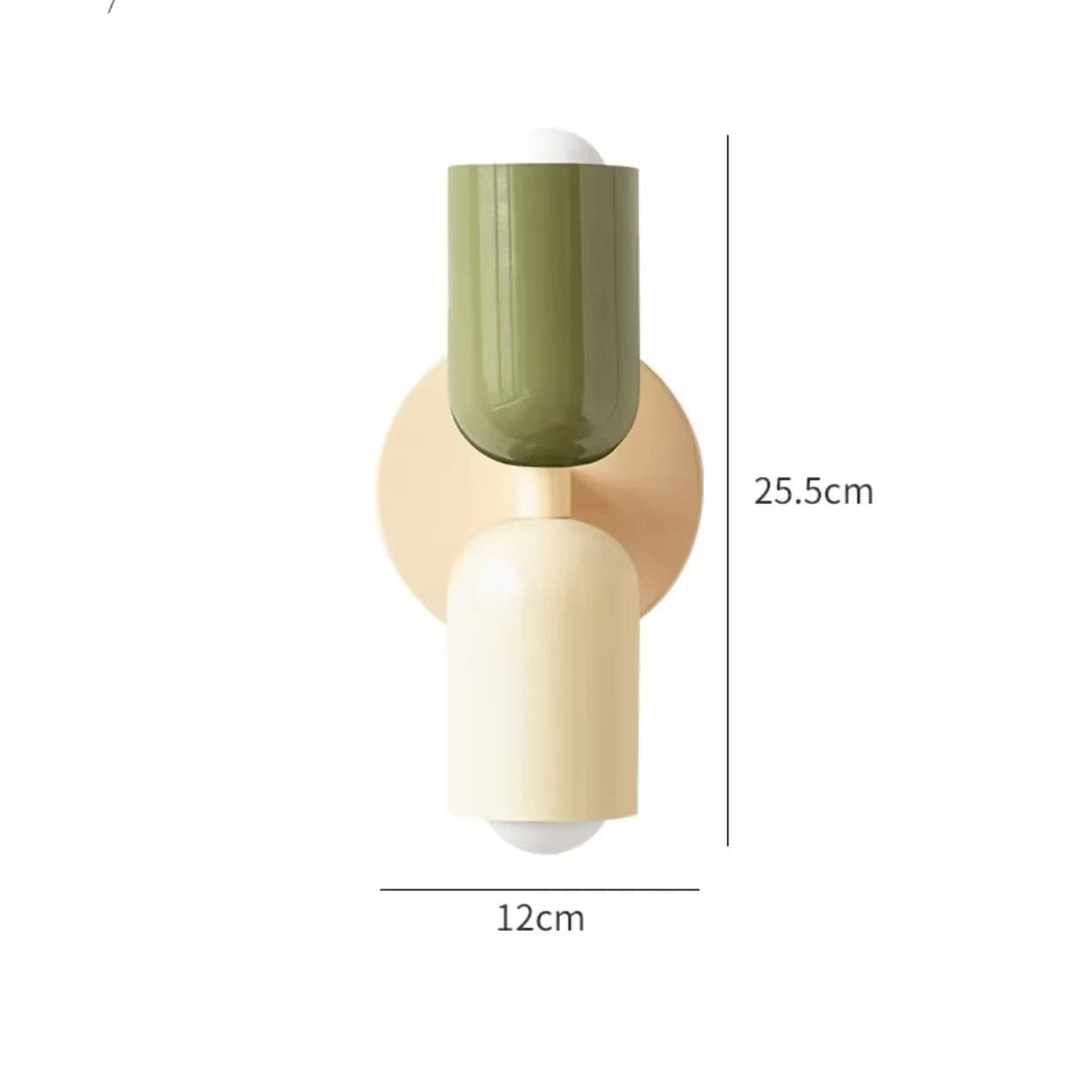 Verthara Nordic Colorful Bedside Dual Light Source Wall Lamp