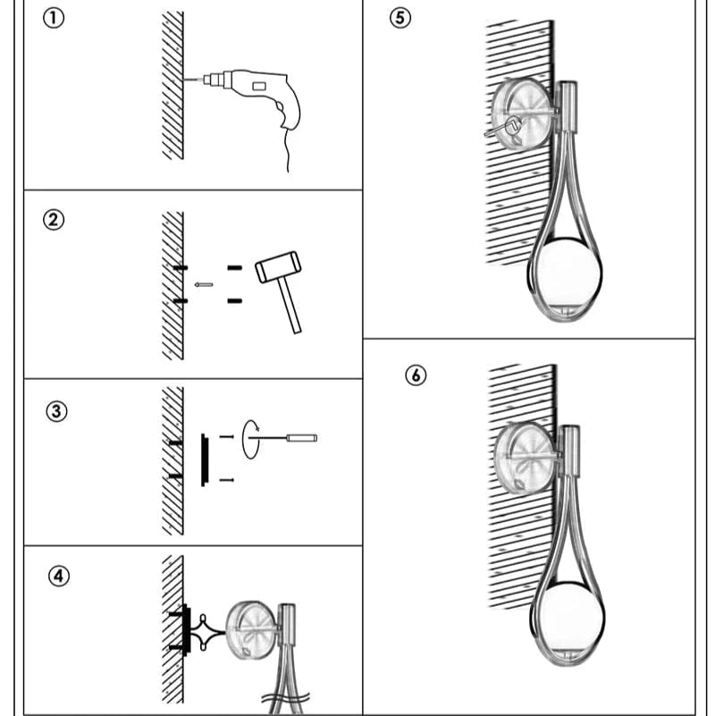 Verthara Nordic Glass Wall Lamp - G9 LED