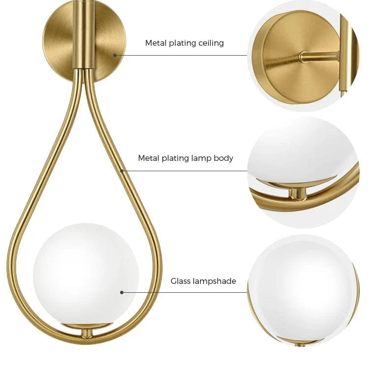 Verthara Nordic Glass Wall Lamp - G9 LED