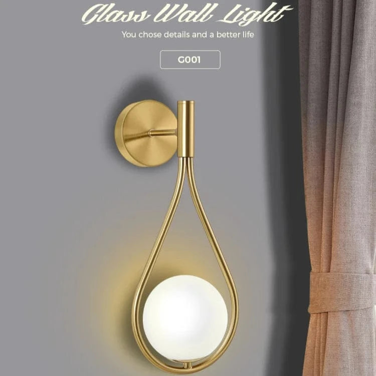 Verthara Nordic Glass Wall Lamp - G9 LED