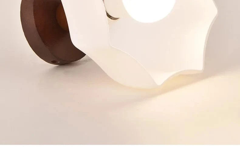 Verthara Nordic LED Ceiling Light Fixture with Glass Shade – Modern Flush Mount Light for Living Room, Dining Room, Kitchen, and Hallway