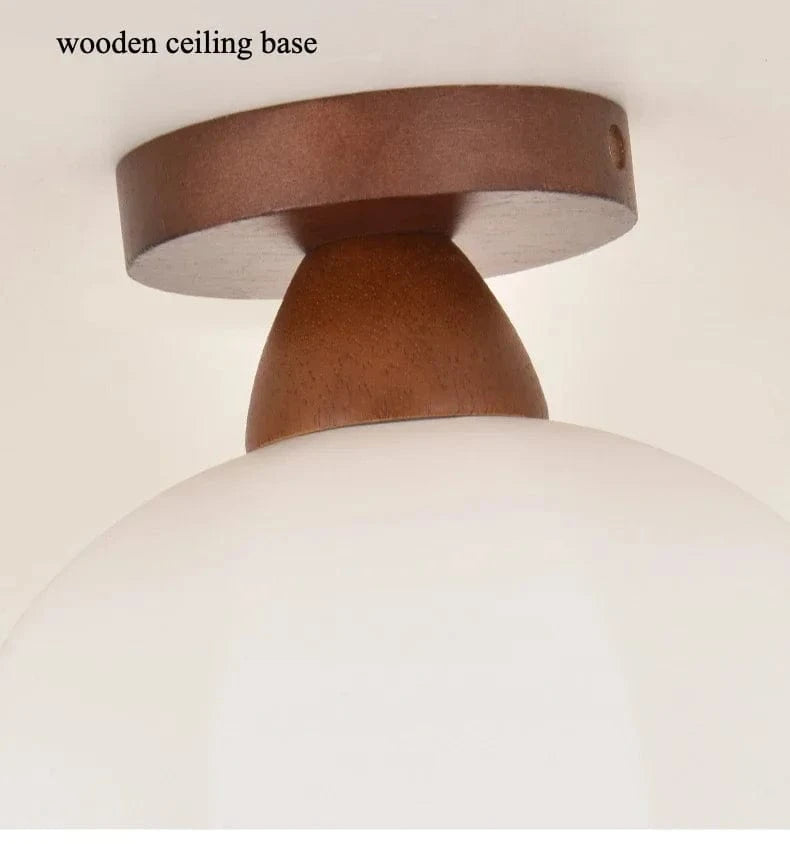 Verthara Nordic LED Ceiling Light Fixture with Glass Shade – Modern Flush Mount Light for Living Room, Dining Room, Kitchen, and Hallway