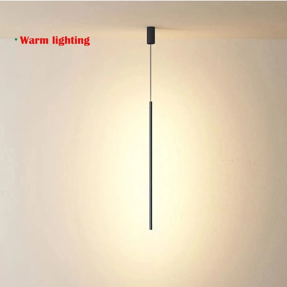 Verthara Nordic LED Long Hanging Chandelier for Living Room and Bedroom – Stylish Wall and Floor Lighting