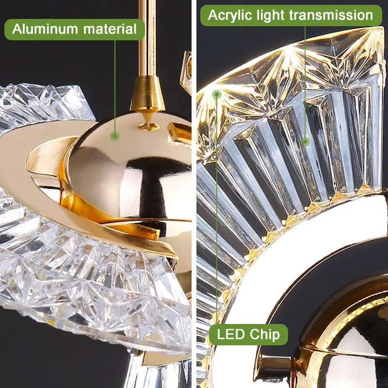 Verthara Nordic LED Pendant Light - Black Hanging Lamp for Kitchen, Dining Room, and Living Room Default