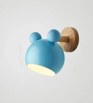 Verthara Nordic LED Wall Light – Simple Design – Soft Tones – Ideal For Children's Room – Compact Size - Indoor Lighting Blue