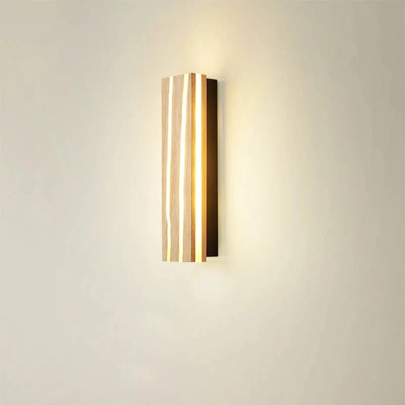 Verthara Nordic LED Wooden Wall Sconce - Adjustable Wall Lamp for Bathroom, Bedroom, and Living Room - Warm & Cool White Lighting Options Warm White (2700-3500K) / L30cm 6W