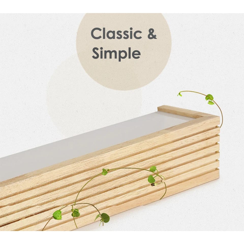 Verthara Nordic LED Wooden Wall Sconce - Up and Down Indoor Wall Lights for Bedroom, Living Room, and Bathroom - Energy Efficient Lighting