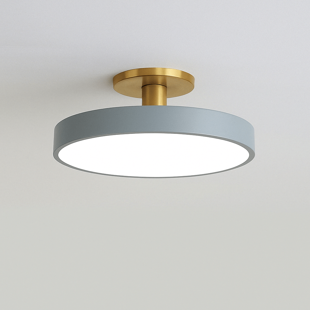 Verthara Nordic Macaron LED Ceiling Light Grey / D40CM-36W / Warm light-3000k